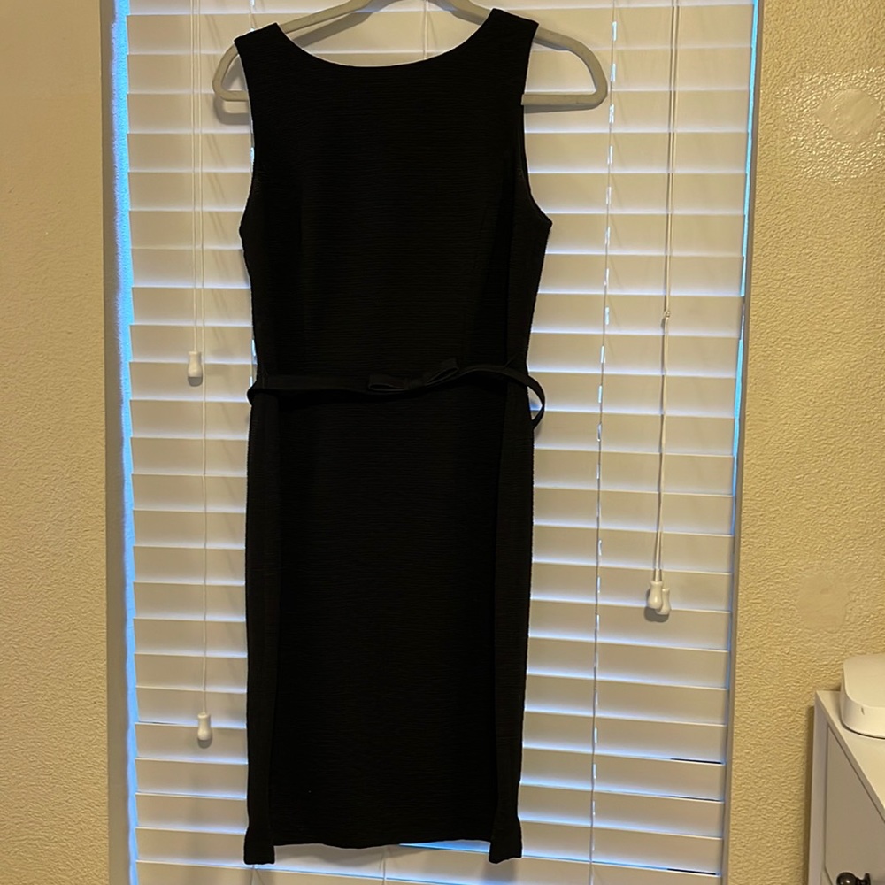 Black cocktail dress — size 8